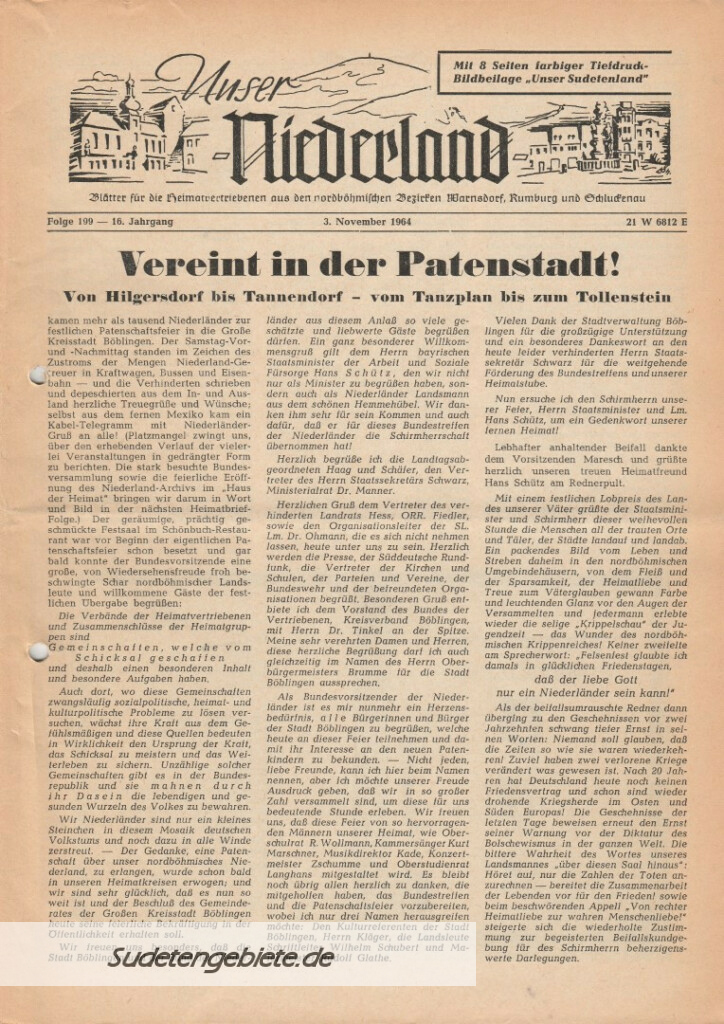 Städte und Gemeinden bis heute Folge 199 November 1964 Deutsche in