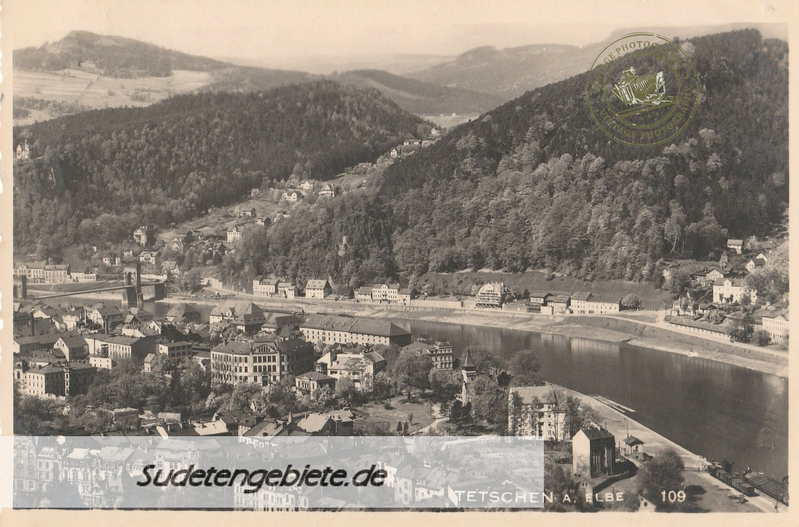 Tetschen, Stadt LK Tetschen 12.1938 Städte und Gemeinden bis heute